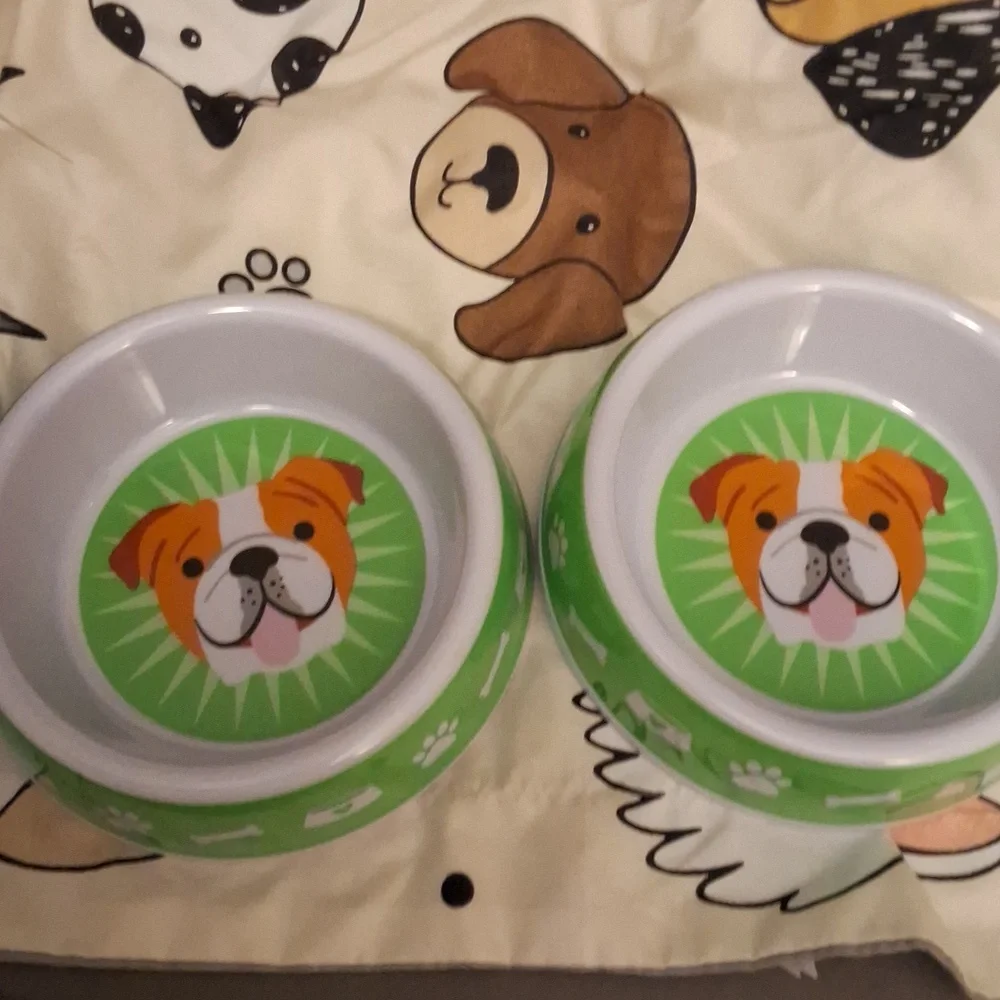 🐕Set of 2 🐕 puppy bowls